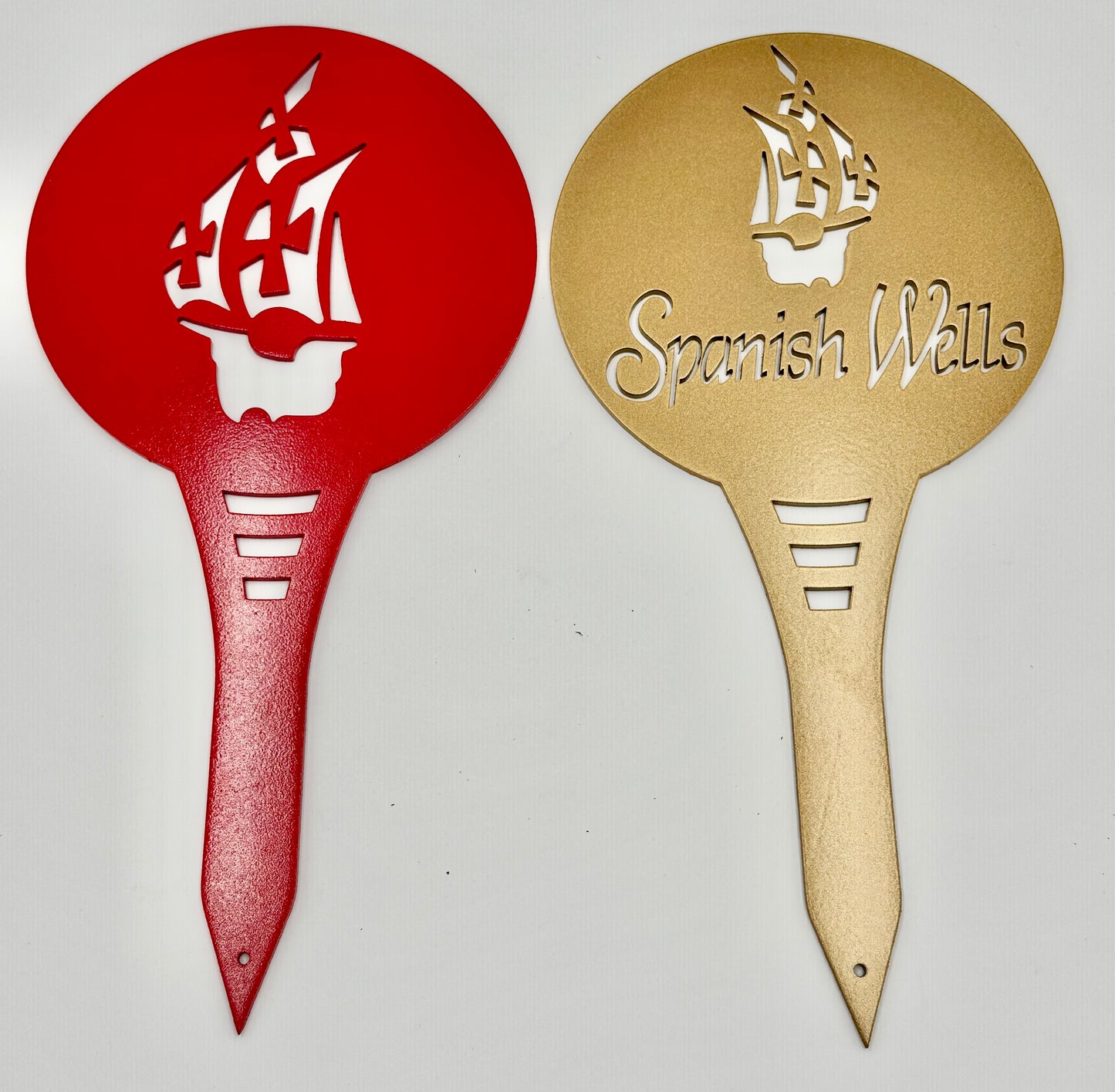 Custom Metal Golf Course Tee Markers