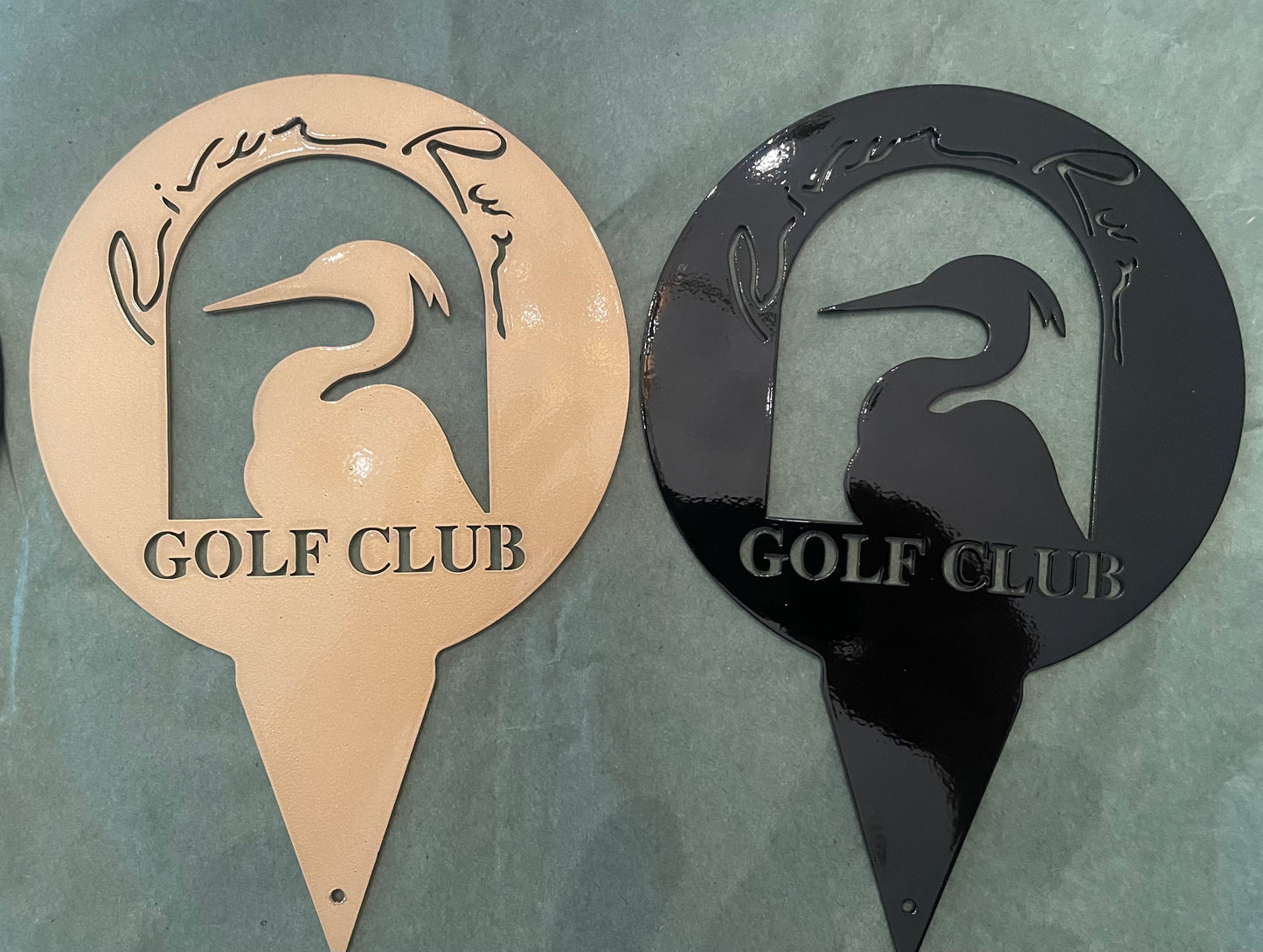 Custom Metal Golf Course Tee Markers