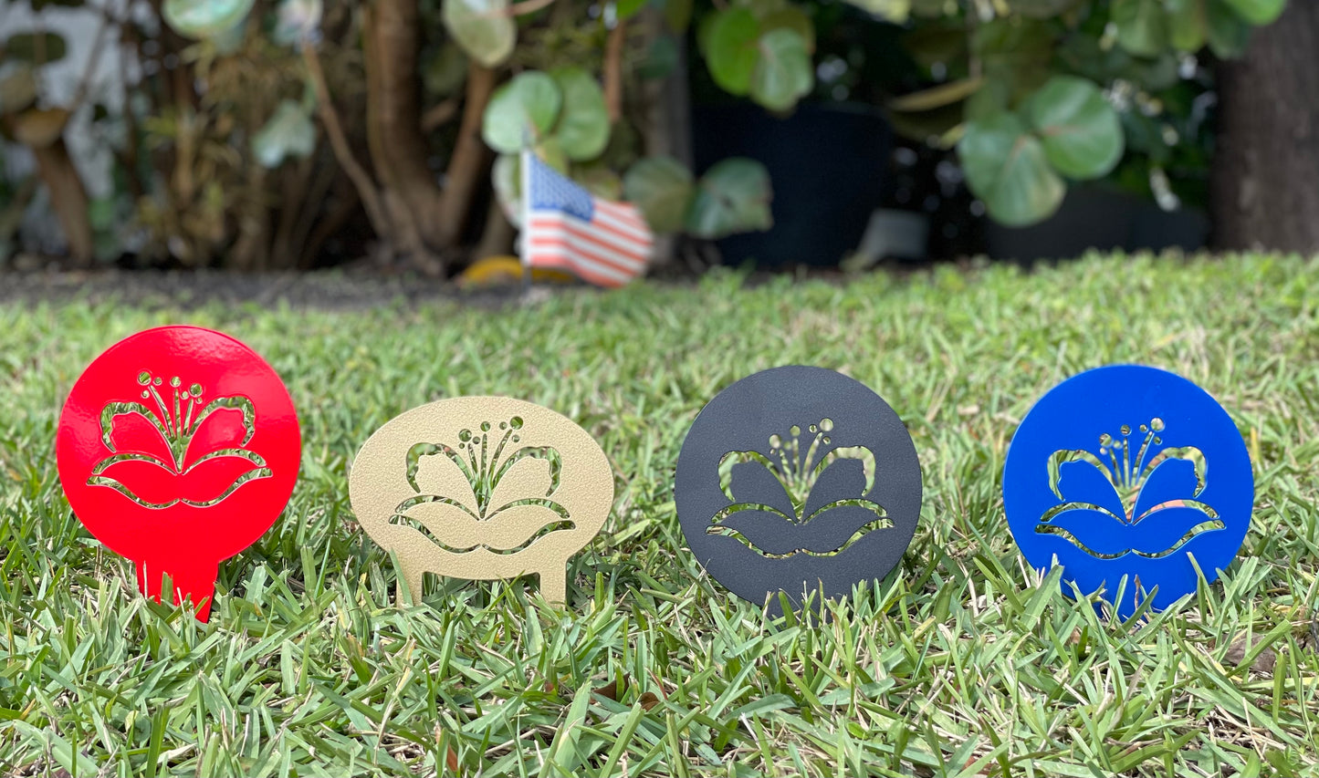 Custom Metal Golf Course Tee Markers