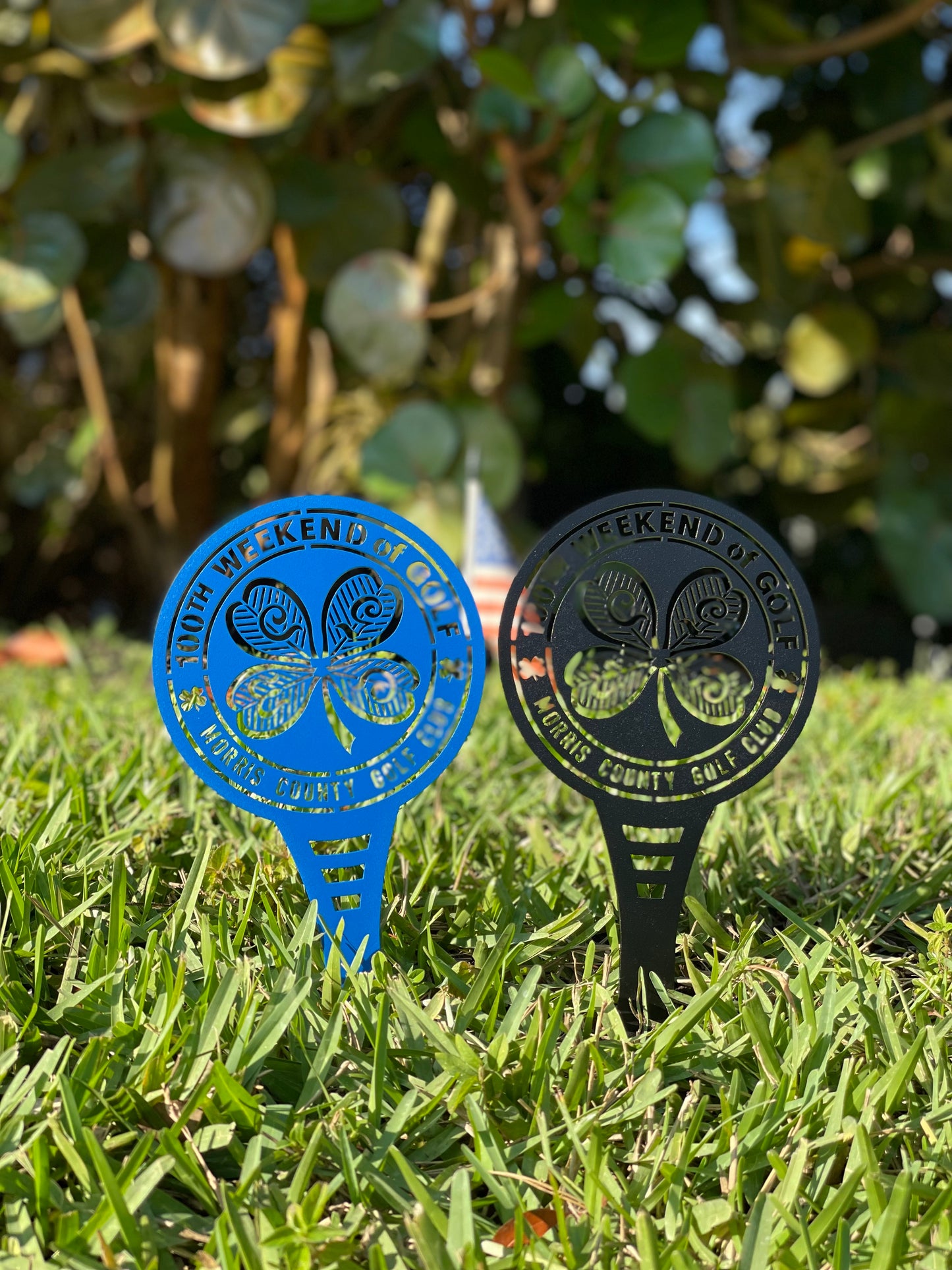 Custom Metal Golf Course Tee Markers