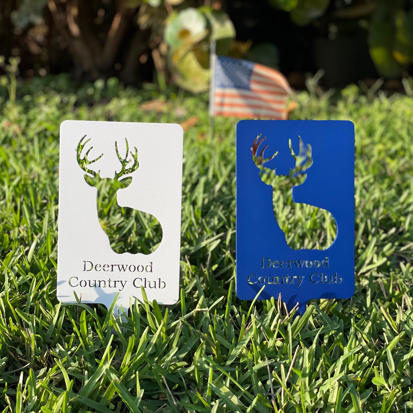 Custom Metal Golf Course Tee Markers
