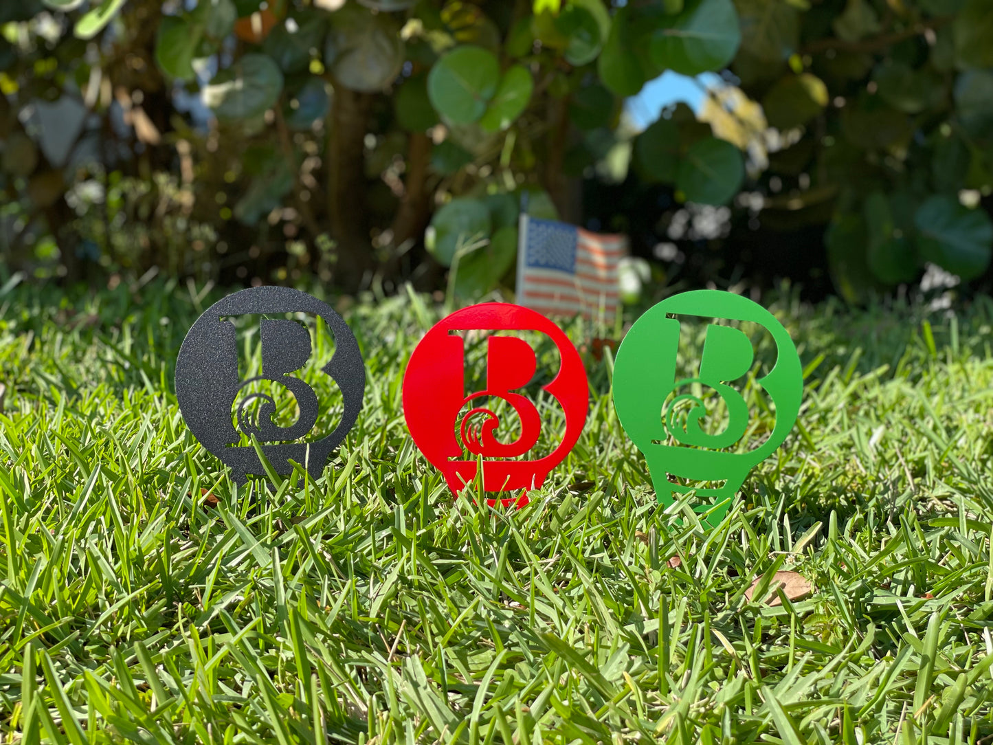Custom Metal Golf Course Tee Markers