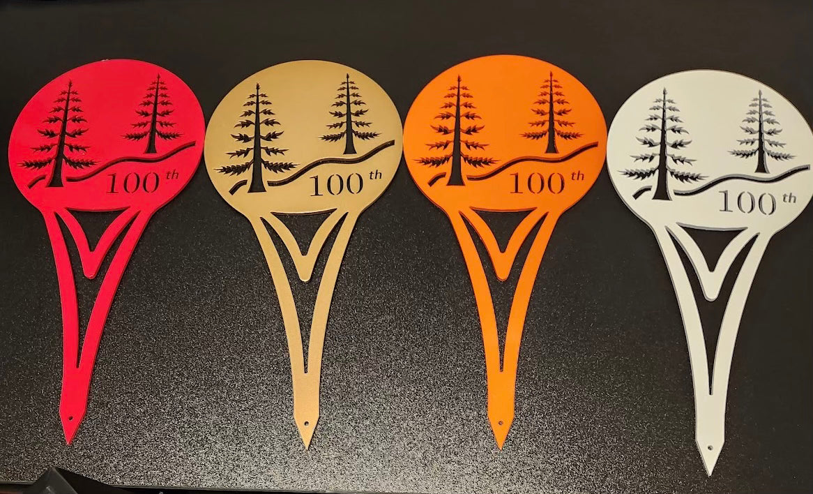 Custom Metal Golf Course Tee Markers