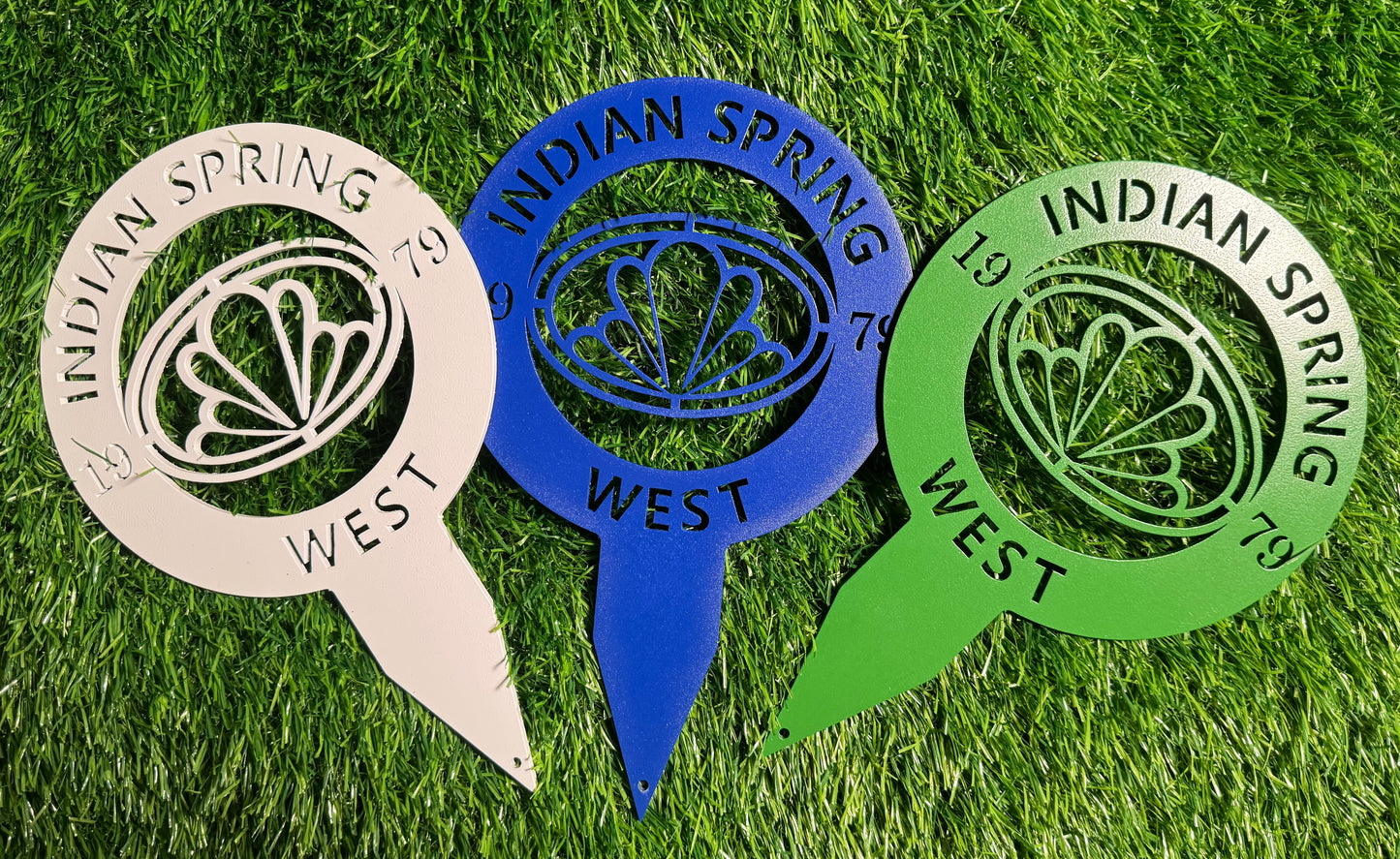 Custom Metal Golf Course Tee Markers