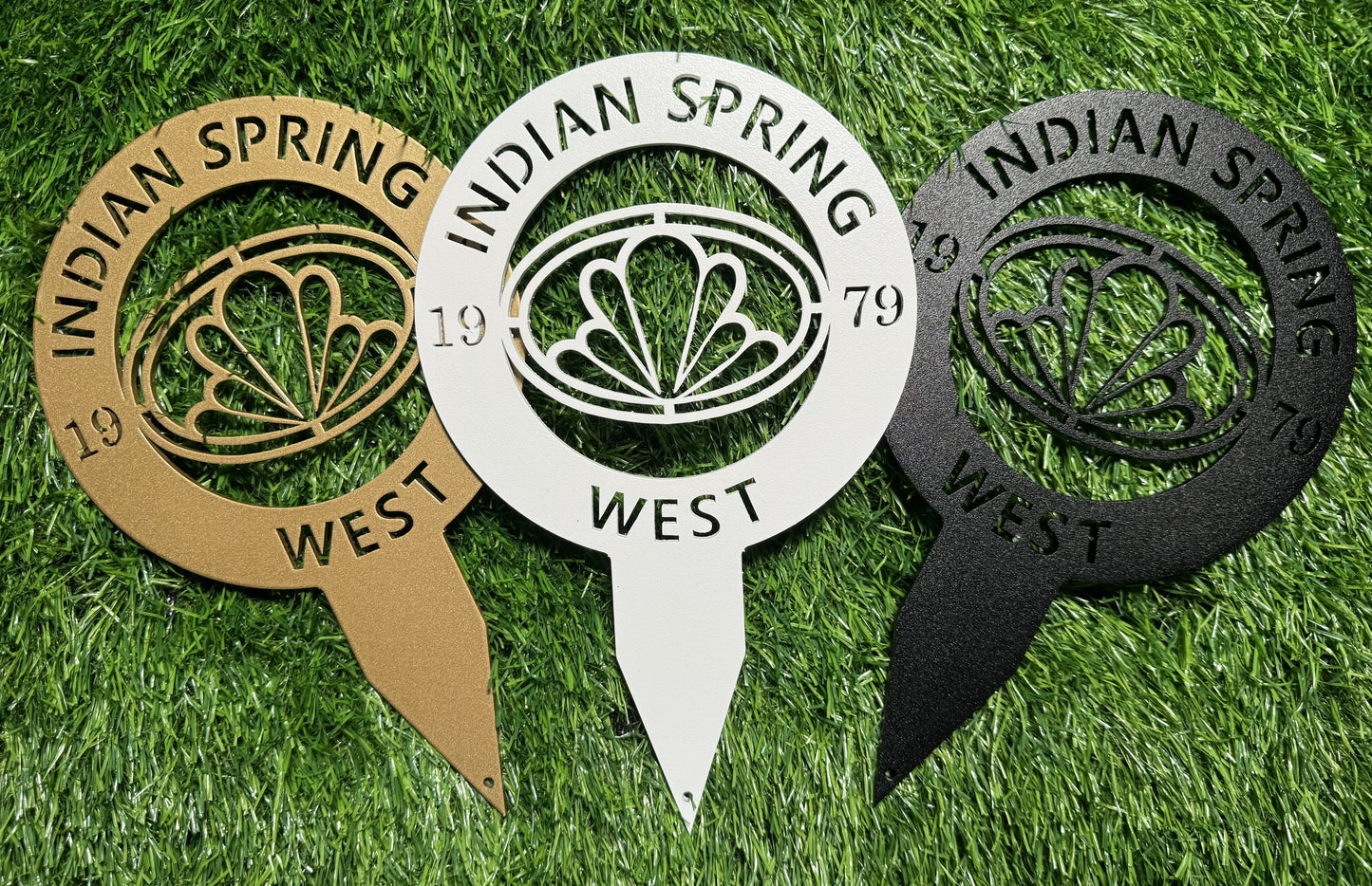 Custom Metal Golf Course Tee Markers