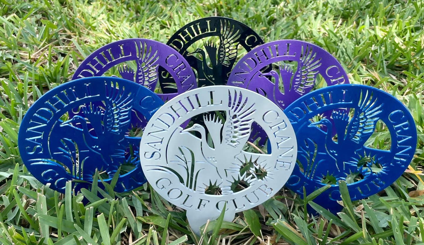 Custom Metal Golf Course Tee Markers