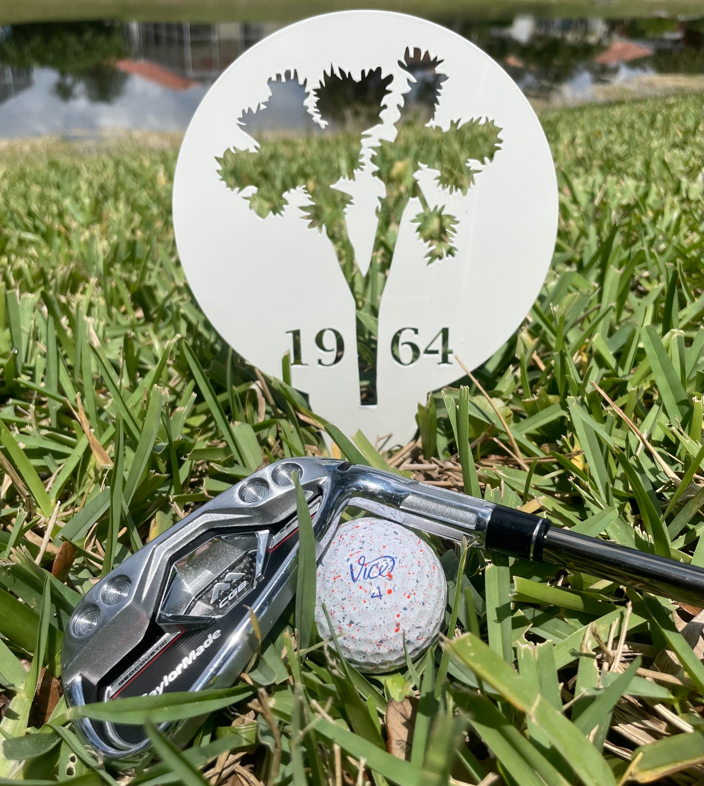 Custom Metal Golf Course Tee Markers