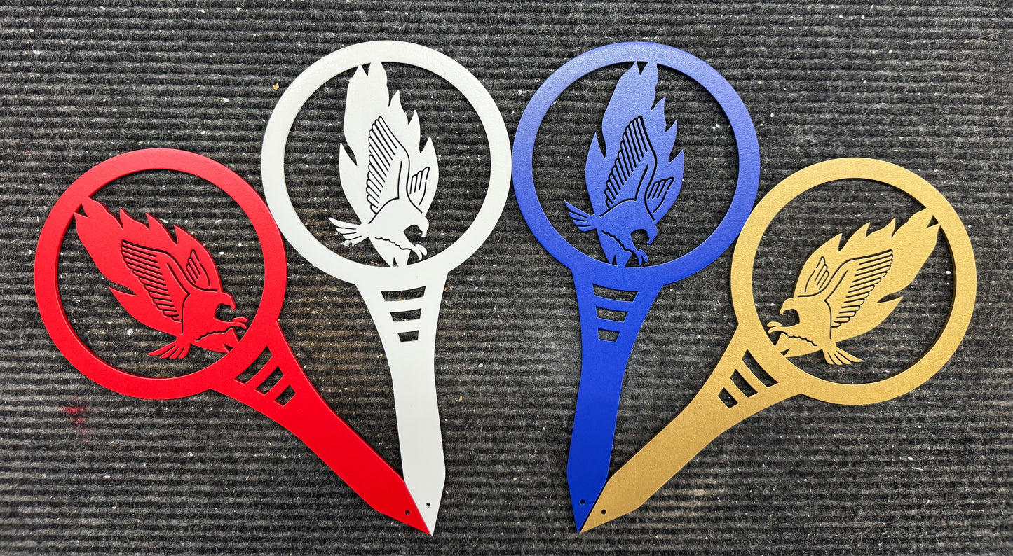 Custom Metal Golf Course Tee Markers