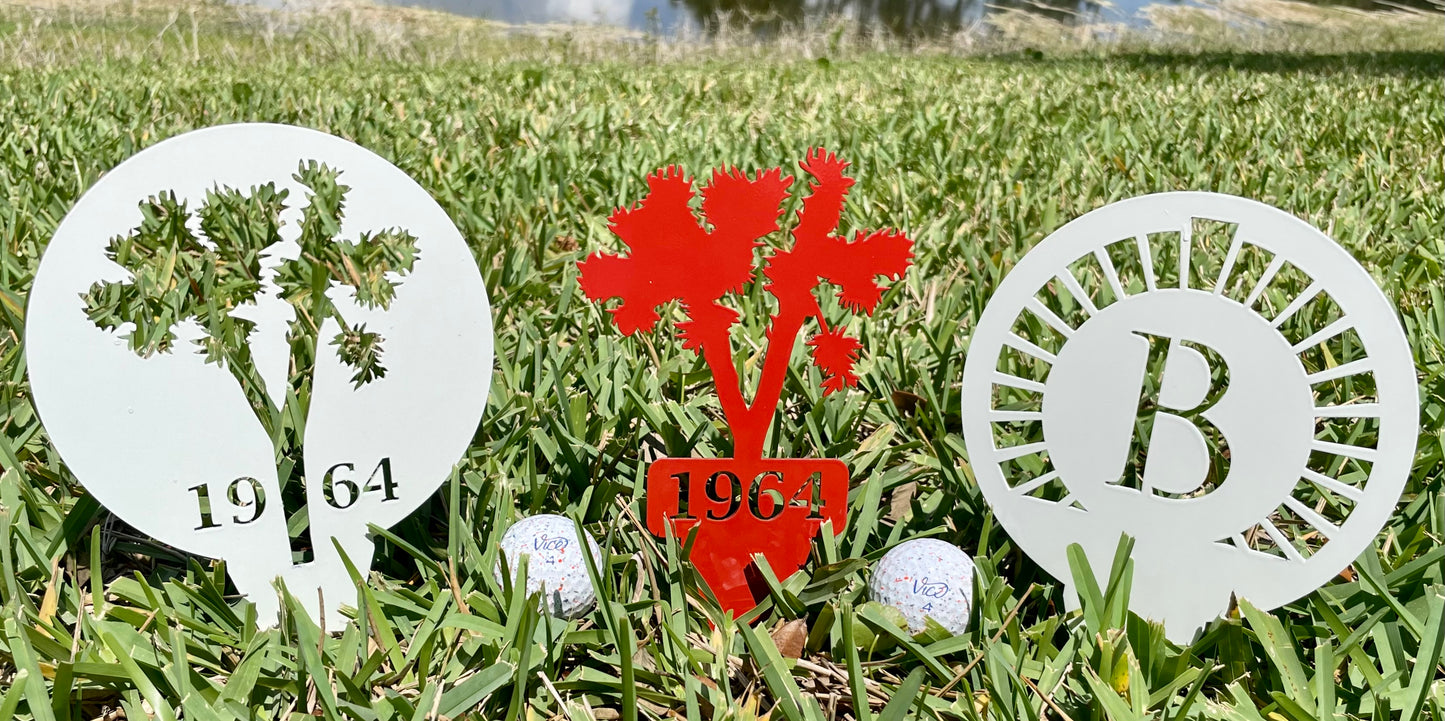 Custom Aluminum Golf Course Tee Markers